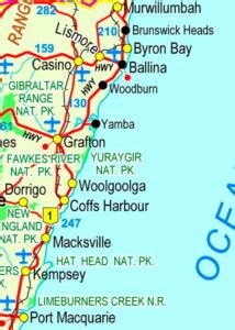 North Coast NSW Map | NSW Maps | NSW Travel