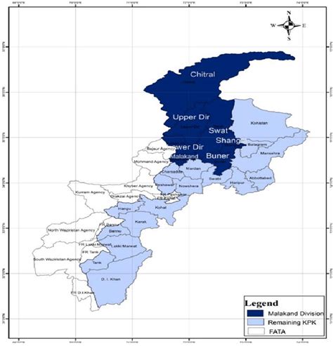 Land area distribution and layout of seven districts of Malakand... | Download Scientific Diagram