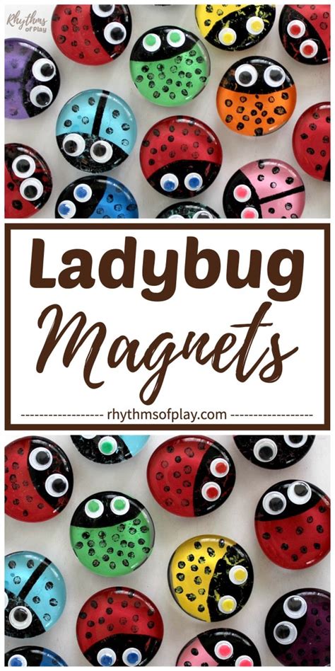 Ladybug Magnets Craft | Rhythms of Play