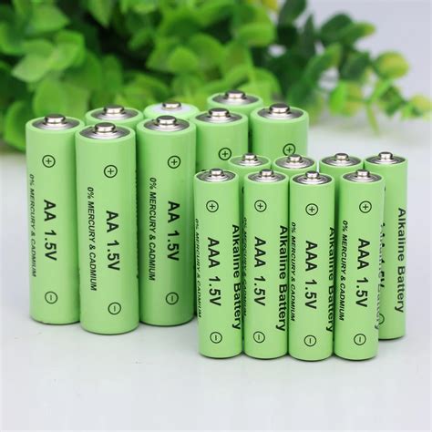 16 pcs rechargeable AA AAA Alkaline Battery 1.5 V rechargeable AAA Alkaline batteries free ...