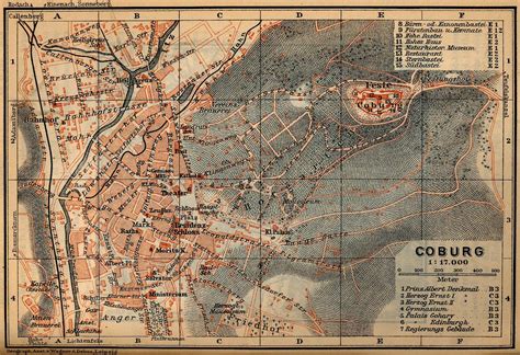 Coburg Map, Germany 1910 - Full size | Gifex