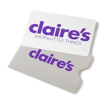 Claire's Gift Cards | Gift card, Cards, Gifts