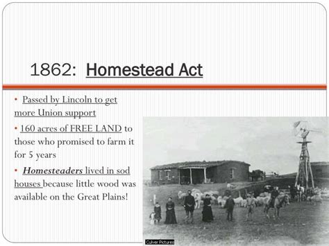 PPT - 1862: Homestead Act PowerPoint Presentation, free download - ID ...