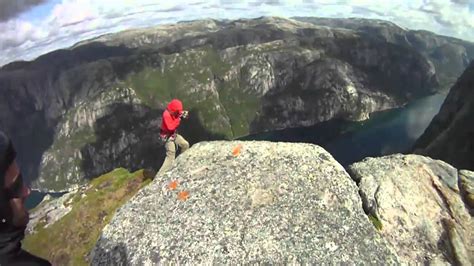 Base Jumping Norway - my first gainer - YouTube