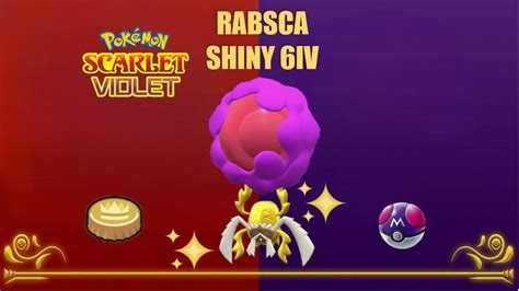 Pokémon Scarlet and Violet/ Rabsca/ Shiny 6IV / Level 100/masterball/ 100% Legal - Etsy