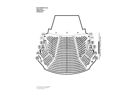 Seating Map | Roy Thomson Hall