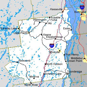 Essex County NY Map