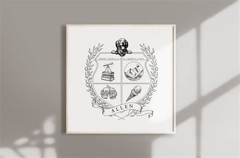 Modern Family Crest - Etsy