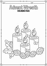 Advent Coloring Pages Sketch Page sketch template