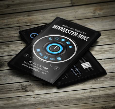 Amazing DJ Business Cards PSD Templates | Design | Graphic Design Junction