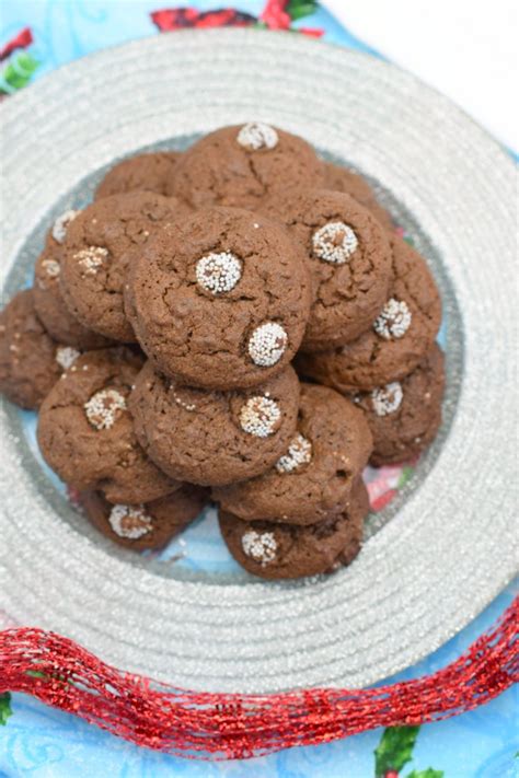 Chocolate Peppermint Sno-Cap Cookies - Who Needs A Cape?