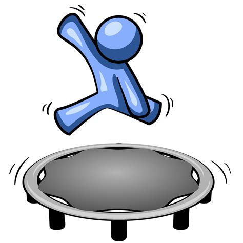 Trampolining clipart - Clipground