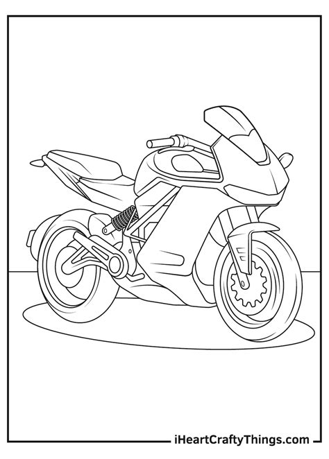 Motor Cycle Coloring Pages