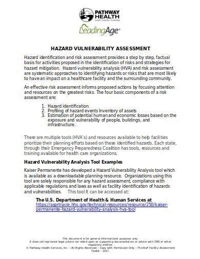 FREE 9+ Hazard Vulnerability Analysis Templates in PDF | MS Word | Excel