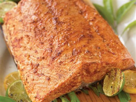 Planked Alaska Salmon with Asian Glaze Recipe | Food Network