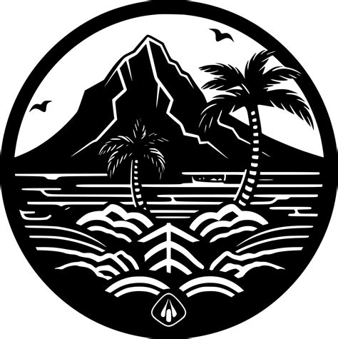 Hawaii - Black and White Isolated Icon - Vector illustration 23568580 ...