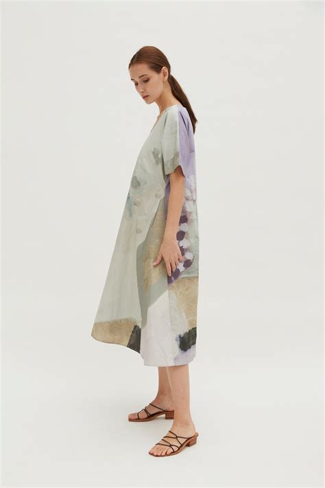 Dusk V-Neck Relaxed Dress - Our Second Nature