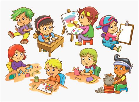 Hd Cartoon Kids Activity - School Activities Clipart, HD Png Download ...