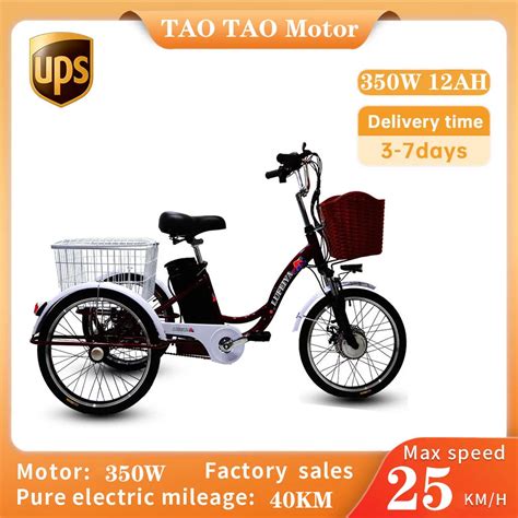 Assistance-Electric-Tricycle-20-Inches-Adult-350w-Brushless-Foot-Tread-Old-Age-Household-High ...