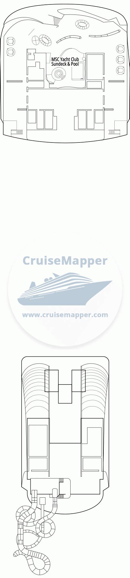 MSC World America deck 22 plan | CruiseMapper