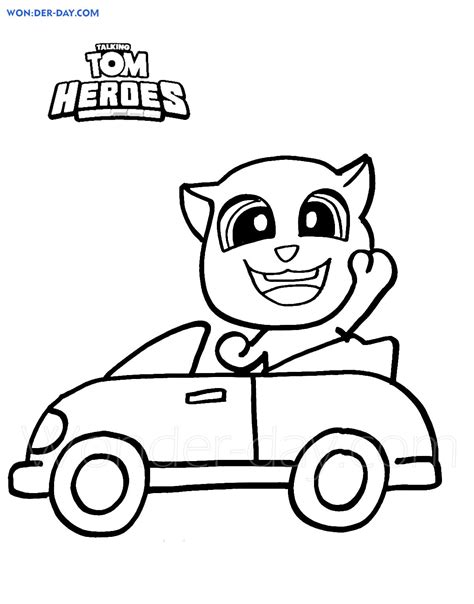 Talking Tom Heroes Coloring Pages - Print for Free