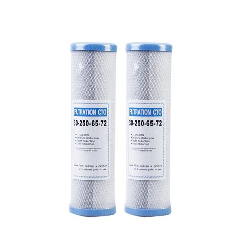 2pcs Universal Water Filter Activated Carbon Cartridge Filter 10 Inch ...