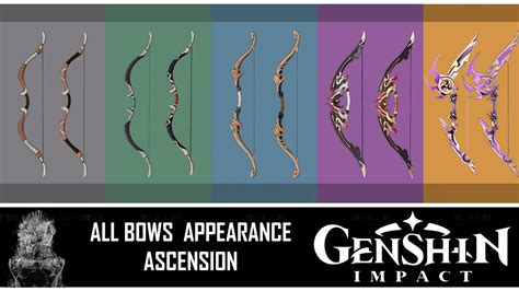 Genshin Impact - All Bows Appearances / Weapon Ascension (Patch 2.3)! - YouTube