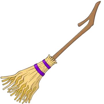 Witch Broom Cartoon, Cartoon Clipart, Witch Clipart, Broom Clipart PNG Transparent Clipart Image ...