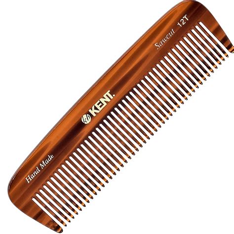 Kent 12T All Coarse Hair Detangling Comb Wide Teeth Pocket Comb for ...