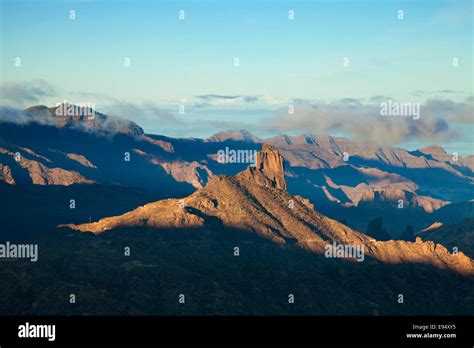 Gran Canaria, Caldera de Tejeda, morning light, sunrise Stock Photo - Alamy