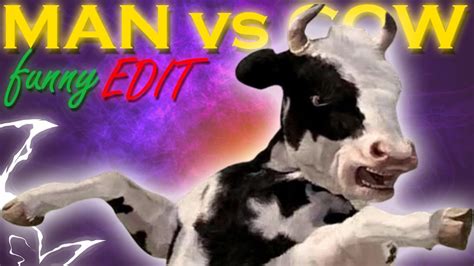 Kung Pow - Cow Fight Edit | Man vs Cow - YouTube