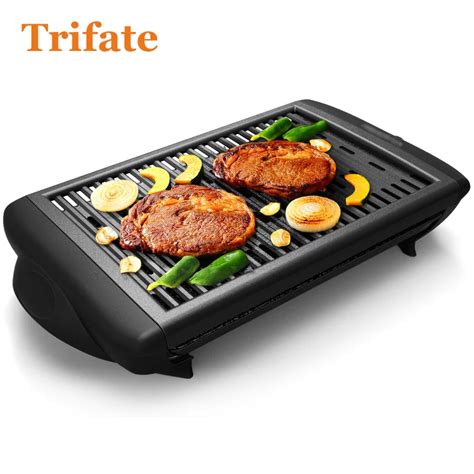 4500 Household Barbecue Grill Electric Hotplate Smokeless Grilled Meat ...