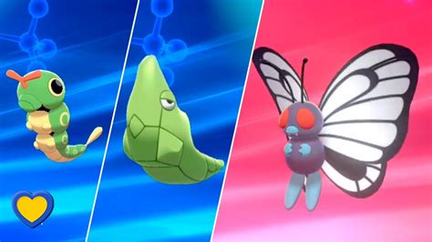 HOW TO Evolve Caterpie into Butterfree in Pokémon Sword and Shield ...