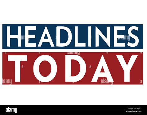 headlines newspaper tv breaking news illustration Stock Photo - Alamy