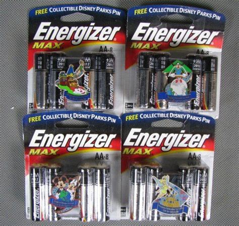 19 Packs 8 ENERGIZER MAX AA Batteries with DISNEY PIN | #33731659