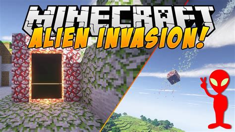 Minecraft Mods - ALIEN INVASION MOD(Hostile Worlds Mod) ALIEN DIMENSION - Mod Showcase - YouTube