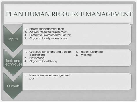 PMP Study guide: Project Human Resource Management - Plan Human ...