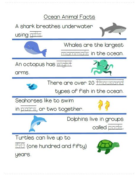 Ocean Animal Math and Writing Worksheets for PreK | Writing worksheets ...