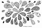 Zentangle Doodle Coloring Pages sketch template