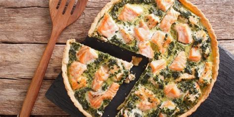 Salmon and spinach quiche recipe | Taste of France