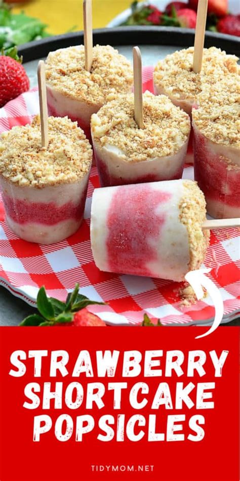 Strawberry Shortcake Popsicles {+VIDEO} - TidyMom®