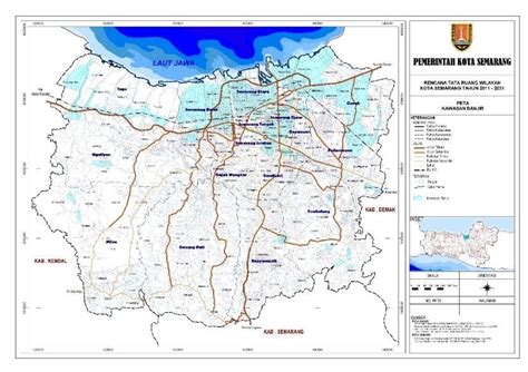 Map of Semarang City Flood Area Source: BAPPEDA Kota Semarang, 2011 | Download Scientific Diagram