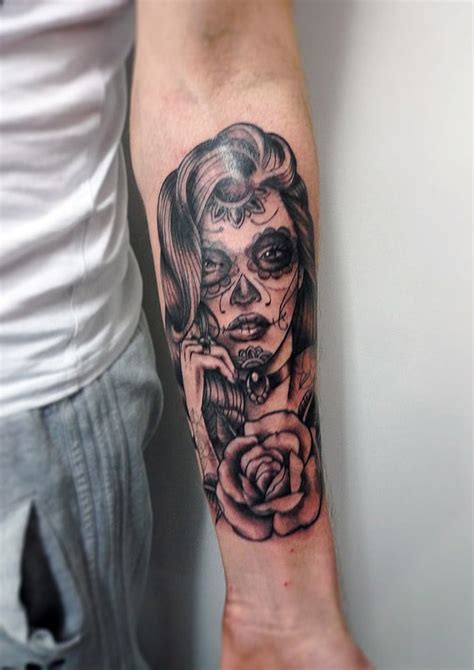 Day of the Dead Girl Tattoo by Matt Curtis - Tribal Body Art