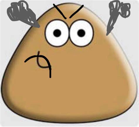 The pou is angry with me. Why? by GabrielChiaretti on DeviantArt