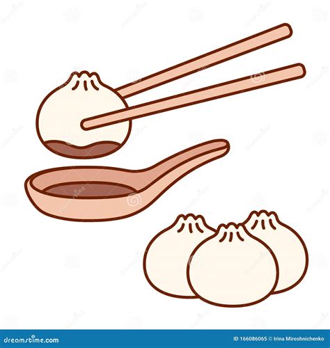 Cartoon Dumplings. Dragon Boat Festival, Cute Rice Dumpling Stickers. Comic Asian Summer Food ...