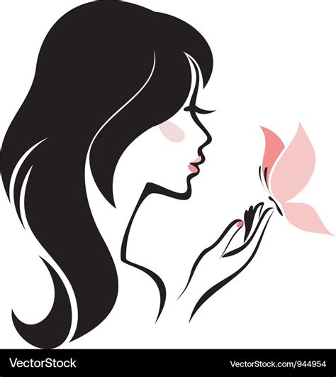 Head woman Royalty Free Vector Image - VectorStock