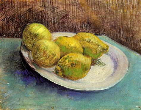 Still Life with Lemons on a Plate - Vincent van Gogh - WikiArt.org ...