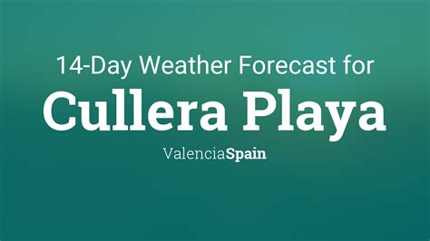 Cullera Playa, Valencia, Spain 14 day weather forecast