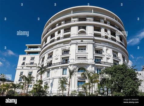 Exterior detail of Hermitage Hotel in Monaco Stock Photo - Alamy