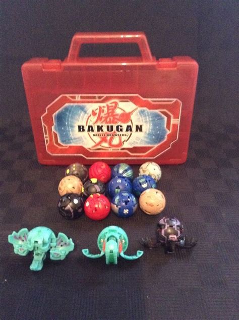 Mixed Lot Of 15 Bakugan Battle Brawlers Action Figures With Carry Case | Bakugan battle brawlers ...